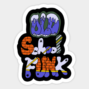 Old school funk Sticker